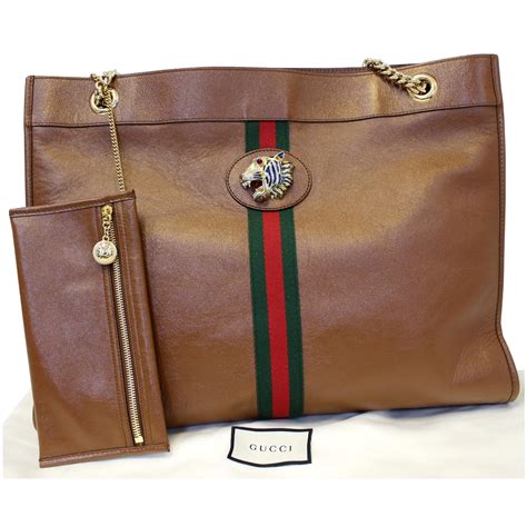 gucci leather tote large|Gucci tote official website.